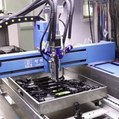 Online Visual Glue Filling and Drying Production Line with Drivers Dispensing Machine