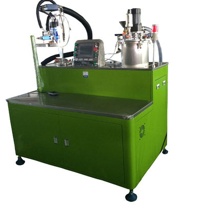 Digital display fluid dispensing semi-automatic industrial precision dispenser 2 part resin mixing machine with hand gun