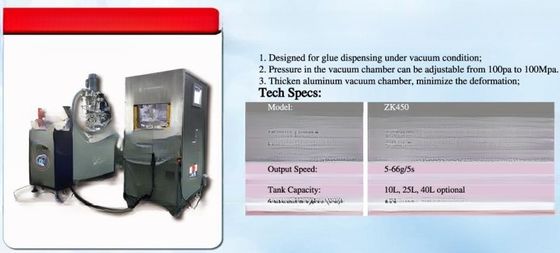 Vacuum potting dispensing machine AB casting in vacuum chamber vacuum machine for two component liquids transformer
