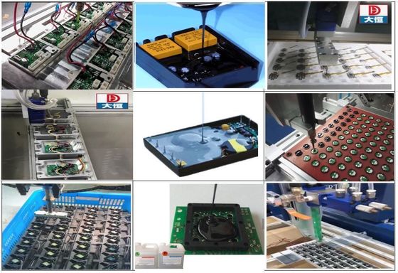 Capacitor Manufacturing Automatic CNC AB Glue Dispensing Machine Line for Application