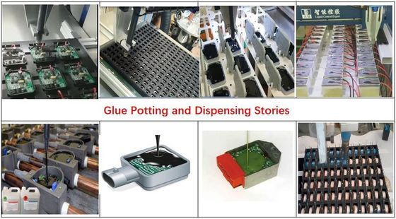 epoxy and hardener filling machine for capacitors