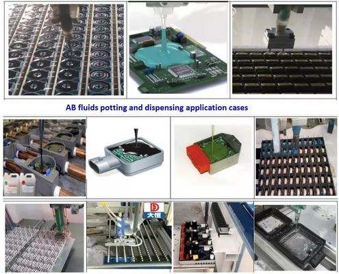 Polywood Case AB Glue Two Part Component Dispensing Robot for Electronics Packaging Type