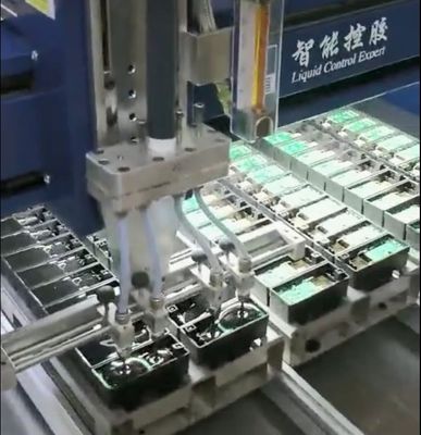 Case Packaged XYZ Resin And Hardener Dosing System AB Glue Dispensing Potting Machine