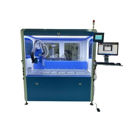 high precision volumetric Silicone epoxy PU ab glue potting macihne for capacitors production with camera positioning system